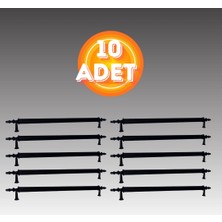 Can Metal Klipso Mat Siyah 96 mm Metal Lüks Çekmece Dolap Mobilya Kulpları (10 Adet)