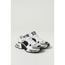 Erkek Çok Parçalı Chunky Sneakers - Beyaz/siyah