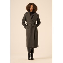 Ftz Women Bayan Kaşe Kaban  Gri 31251