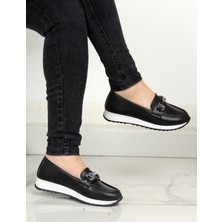 Asl Shoes Store Ortopedik Tabanlı Kadın Cilt Tokalı Rahat Hafif Günlük Casual Ayakkabı