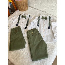 İkizler Baby Kids Erkek Çocuk Gömlek ve Pantolonlu Abi-Kardeş 4'lü Set Takım