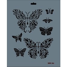 Nil Avm Rich New Seri N-104 Stencil 35X25 cm