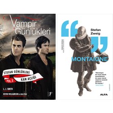 Alfa Yayınları Vampir Günlükleri - Stefan Günlükleri Vol. 2 Kan Açlığı + Montaigne