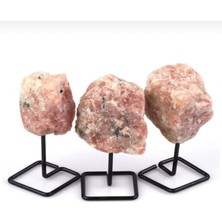 Taşmir Güneş Taşı Doğal Taş Standlı Ham Parça Taş