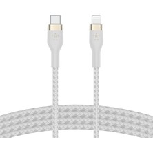 Misda Store Boostcharge Pro Flex Örgülü Usb-C/lightning Kablosu, 1 M, Mfı Sertifikalı, 20 W, Hızlı Şarj Için, Pd Power Delivery Ile, iPhone 14/14 Plus, 13, 12, Pro, Max, Mini Gibi Cihazlar Için, Beyaz
