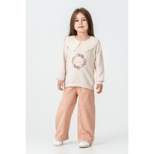 Kinderos Garden Nakışlı Kız Çocuk 2\'li Takım - 26K 6335