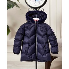 Benitto Kids Kız Bebek Kapüşonlu Fermuarlı Şişme Mont 51351