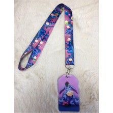 Hediyebum Winnie The Pooh Eeyore Mor Boyun Askısı ve Dik Kartlık