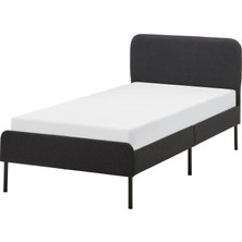 IKEA Slattum Tek Kişilik Karyola Vissle Koyu Gri 90 x 200 cm
