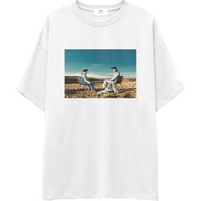 The Lucid Lab Breaking Bad Oversize Tişört - Beyaz