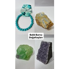 Gemsartdeco Balık Burcu Doğaltaşları Özel Kutulu