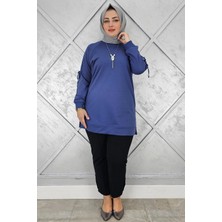 Pys Giyim Kadın Kolu Aksesuar Detaylı Tesettür Tunik