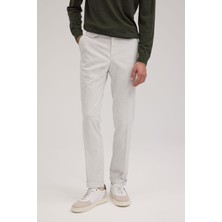 Jakamen Gri Comfort Fit Duble Paça Kumaş Pantolon