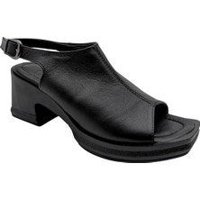 Çiğdem Kundura Diosa | Kadın Topuklu Sandalet - Siyah - 39