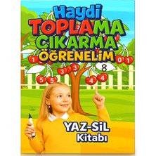 Enine Boyuna Eğitim Haydi Toplama Çıkarma Öğrenelim Yaz–sil Kitabı
