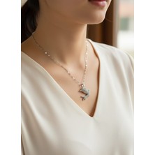 Sones Gümüş Rengi Çelik Kolye | SNS202892