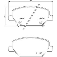 Brembo Ön Fren Balatası Opel Insıgnıa B 18 17 Inç Jant