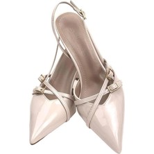 Asmi Shoes Mayra Yeni Sezon 7 cm Topuklu Ayakkabı  Bej