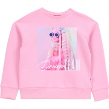 Barbie Baskılı Kız Çocuk Pembe Sweatshırt BRB5WG-SWT6023