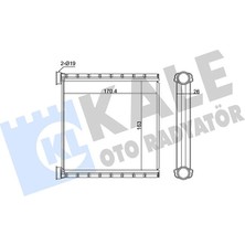 KALE-370625 - Kalorifer Radyatörü Brazıng (Al/al) Crafter 2.0tdı 18=> Borusuz [26MM]