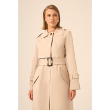 Ftz Women Kadın Trenç Kaban  Beige 31211