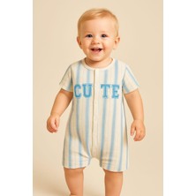 Dinamik çocuk Erkek Bebek Tulum Önden Çıt Çıtlı Nakışlı Kendinden Desenli Kumaş 0-3/3-6/6-9/9-12 Aylık