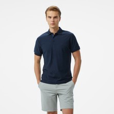 Nautica Erkek Lacivert Classic Fit Desenli Polo