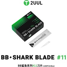 2uul DA18 Bb Shark Blade Serisi Yüksek Karbon Çelik Bıçak No.11