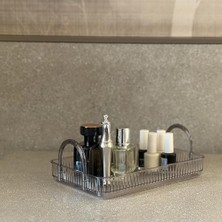 Storemax Makyaj Organizeri Kozmetik Aksesuar Düzenleyici Kozmetik Vitrini (Duman Gri)