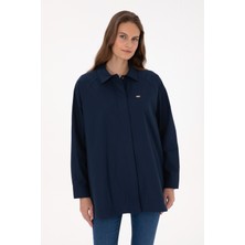 U.S. Polo Assn. Kadın Lacivert Uzun Kollu Gömlek 50316399-VR033