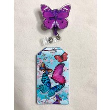 Hediyebum Mor Kelebek Yoyo Kart Set