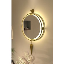 Wallover Design Lustra Gold - Büyük Boy - Kablosuz Ledli Dekoratif Ayna – Modern Dekoratif Ayna
