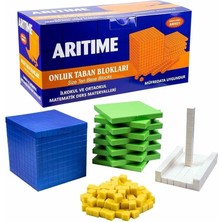 Onluk Taban Blokları, Renkli Bloklar Matematik Materyali, Birlik, Onluk, Yüzlük