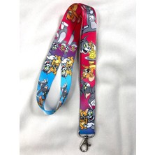 Hediyebum Tom & Jerry Mavi Kırmızı Boyun Askısı