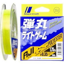 Misda Store Craft Dangan Light Game Polyester Misina DLG-A-0.35/0.097MM/1.75LB/0.81KG/200MT Sarı