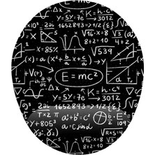 Fikirler E=mc2 ve Formül Bilek Destekli Mouse Pad