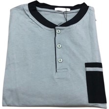 Royam Pijamoni Erkek %100 Pamuk Penye Mevsimlik Uzun Kollu Pijama Takımı 6840