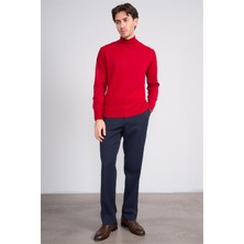 Erpant 12 Lacivert Erkek Flanel Regular Pantolon