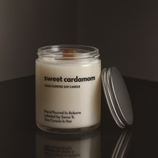 Basement : Sweet Cardamom : Cam Kavanozda Kokulu %100 Soya Mum (Kakule, Bergamot, Sardunya, Tonka)