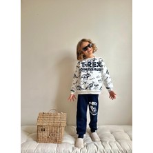 Milays Erkek  Çocuk 3iplik %100 Pamuk Kalın Penye Renkli Kışlık Eşofman Takımı