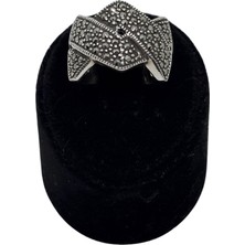 Oya Silver Markazit Taşlı Gümüş Kadın Yüzük Mk3