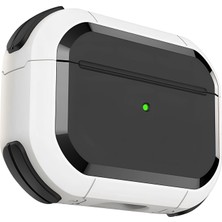 Mena Rise Pro 2. Nesil Için Armor Serisi Darbelere Karşı Ultra Güçlü Koruma Fiber Karbon Arka Tasarım Kılıf (Beyaz, Pro 2)