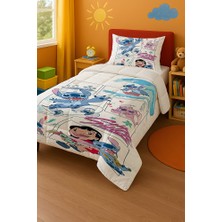 Viadela Stitch Tek Kişilik Yorgan ve Yastık Kılıfı