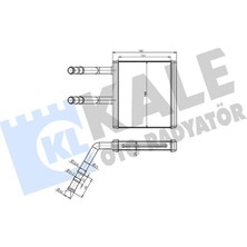 KALE-360865 - Kalorifer Radyatörü Brazıng (Al/al) Ssangyong Actyon I Kyron 2.0xdı 05> Borulu [151X193X26]