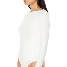 F21 Dikişsiz Açık Sırt Bodysuit