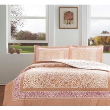 MCM Group Taç Çift Kişilik Saten Nevresim Takımı Hamlet Kiremit