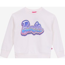 Barbie Baskılı Kız Çocuk Ekru Sweatshırt BRB5WG-SWT6627