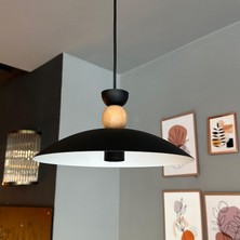 Bamyum Bright Siyah Avize Tekli Sarkıt Salon Kuaför Cafe Dekoratif Aydınlatma Pastane