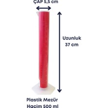 Mr. Crowley Plastik Mezür 500 ml Taksimatlı Ölçü Laboratuvara Uygun