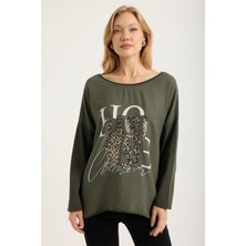 Home Store Yaldızlı Leopar *hope* Bluz